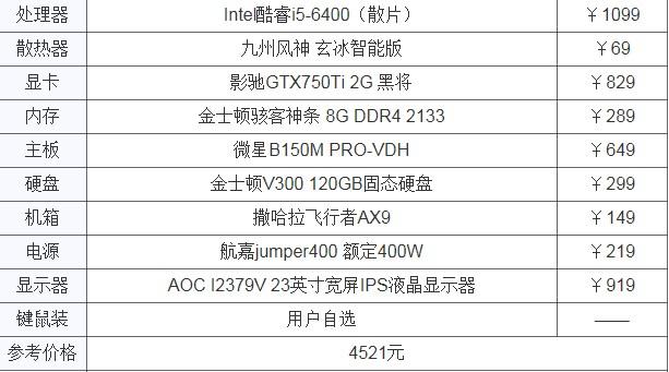 组装游戏电脑需要多少钱，游戏电脑组装机一般多少钱?